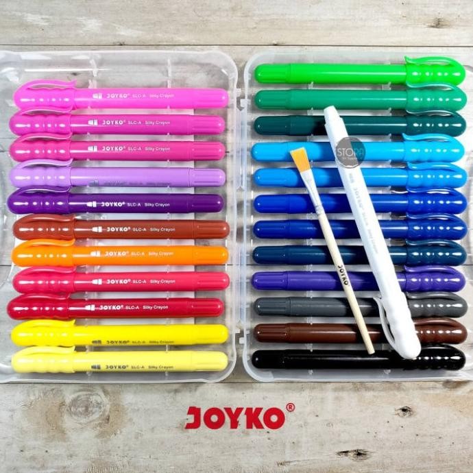 

KRAYON HALUS / SILKY CRAYON - JOYKO SLC-A-24 24 WARNA MURAH