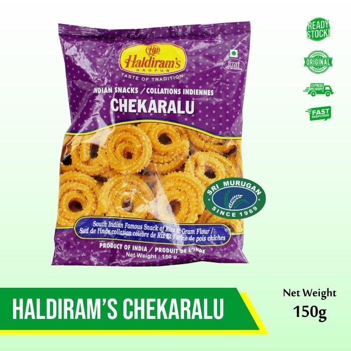 

~^~^~^] HALDIRAMS CHEKARALU 150 GM