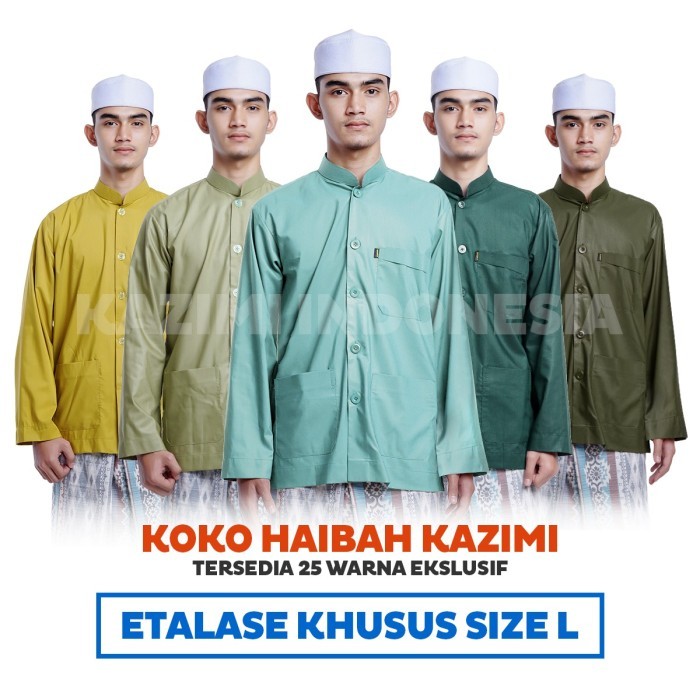 BAJU MUSLIM BAJU KOKO HAIBAH KAZIMI (SIZE L)