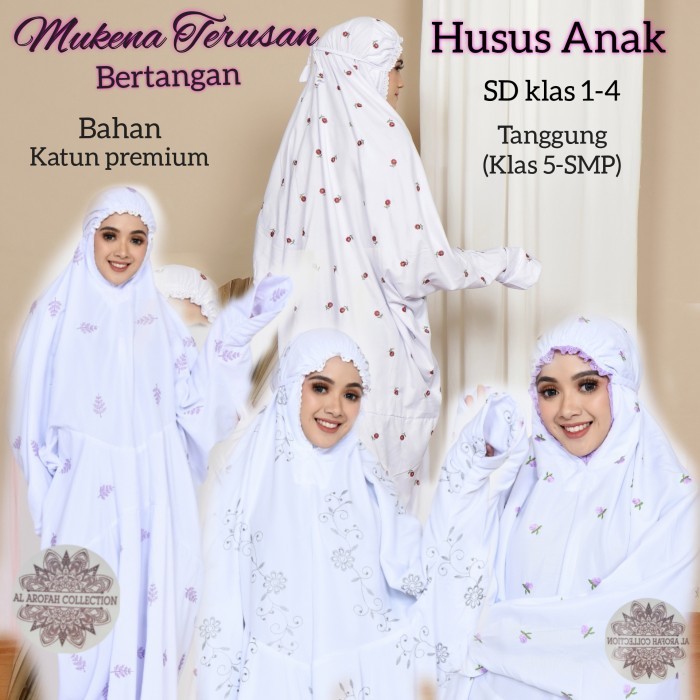 MUKENA TERUSAN BORDIR ANAK SD & TANGGUNG