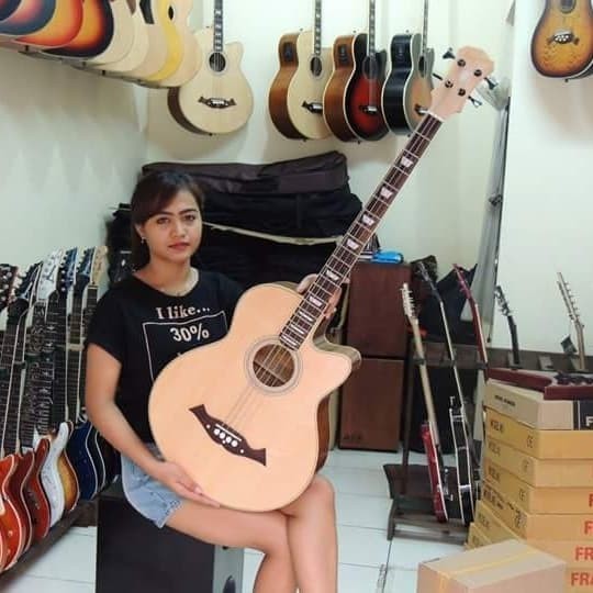 BASS AKUSTIK ELEKTRIK EPIPHONE DOUBLERAN TUNER Terbatas
