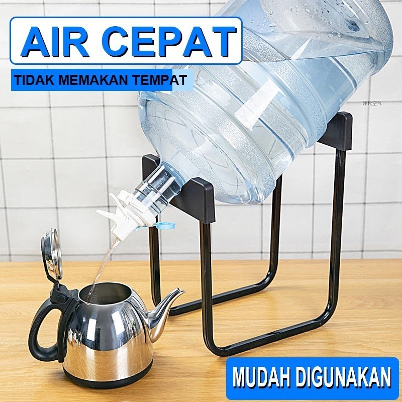 Hotss [ Rak Galon New Model ] Rak Air Minum + Kran / Rak Galon Air Praktis / Rak Galon Tempat Galon