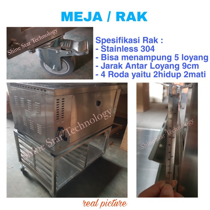 FOMAC OVEN ROTI OVEN GAS DECK GAS DECK OVEN 1 DECK 2 LOYANG BOV-ARF20H FOMAC