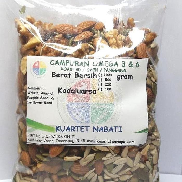 

1000gr Mix Walnut - Almond - Pumpkin Seeds - Sunflower Seeds - Varian Mentah/ Roasted