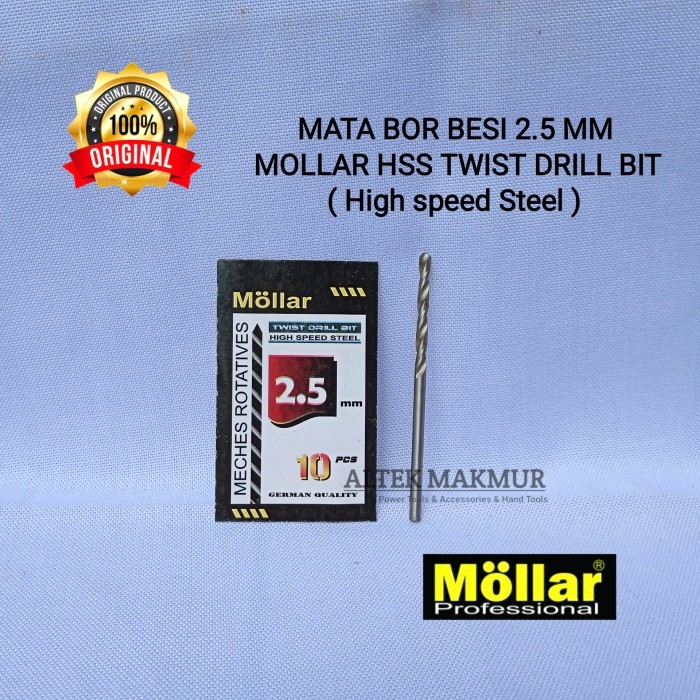] Mata Bor Besi HSS Mollar 2.5mm / 2.5 mm / 2,5mm / 2,5 mm