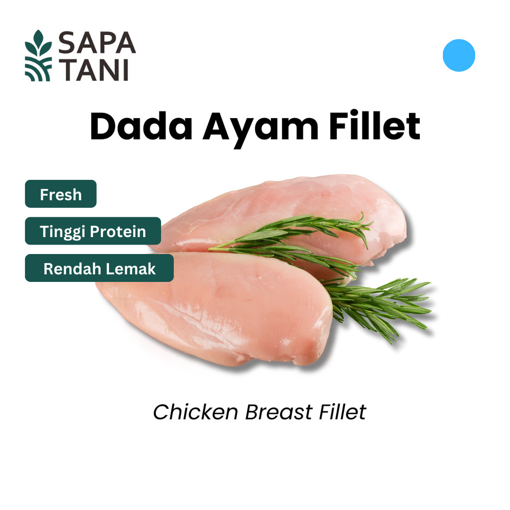 

Dada Ayam Fillet 1000 gr Sapatani Daging Ayam Rendah Lemak untuk Masakan Sehari-hari
