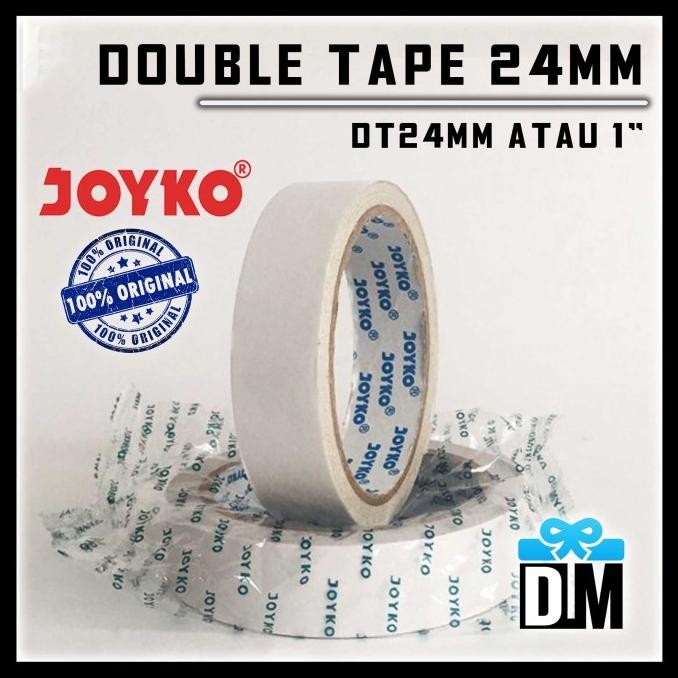 

Ready...Ready...Ready...] Double Tape Joyko Ukuran Sedang 24mm 1" atau 1 inch DT24 Solasi 2 sisi