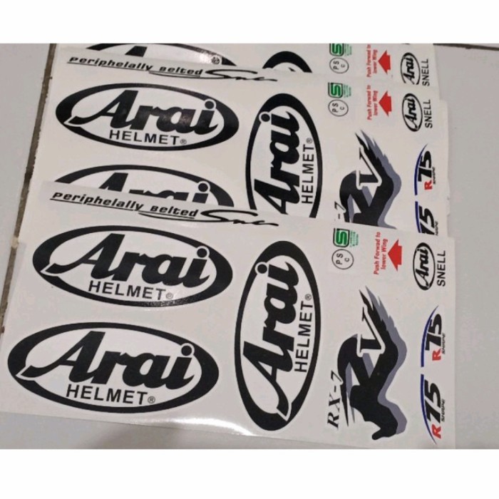 TERBARU STIKER SET HELM ARAI