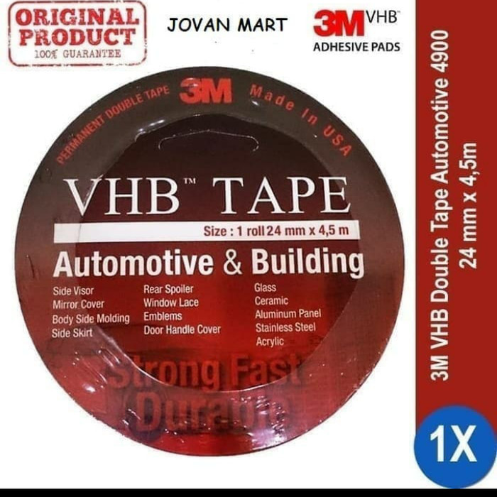 

3M double tape orgional 3M VHB 24Mm super lengket kuat