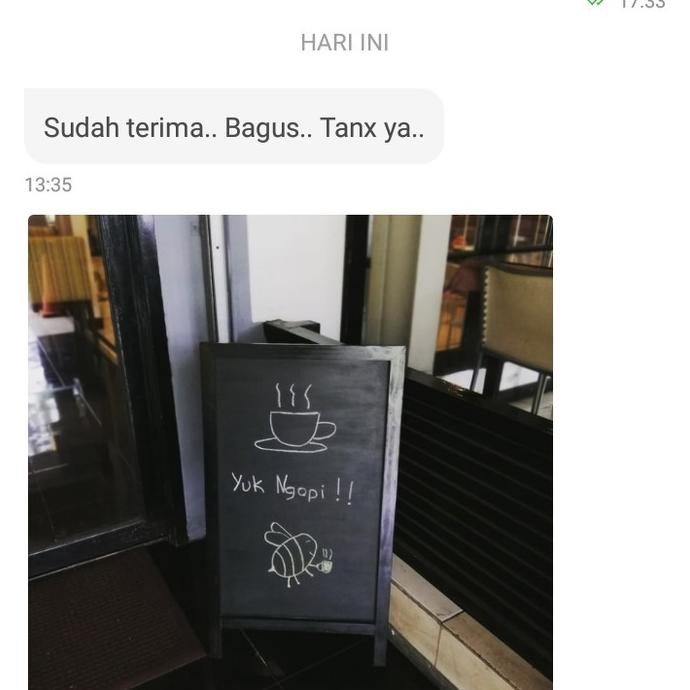 

Worth it!!! chalkboard menu 50*80cm standing papan tulis kapur TL