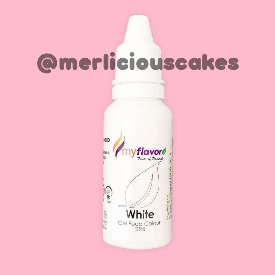

White Gel My Flavor Food Color Food Colour Pewarna Maanan