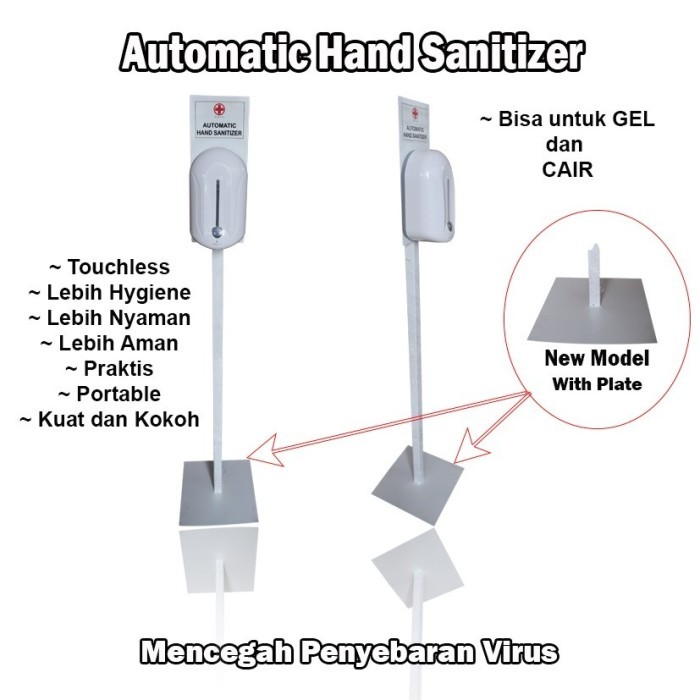 Hand Sanitizer Otomatis / Automatic Hand Sanitizer Paket Stand Komplit