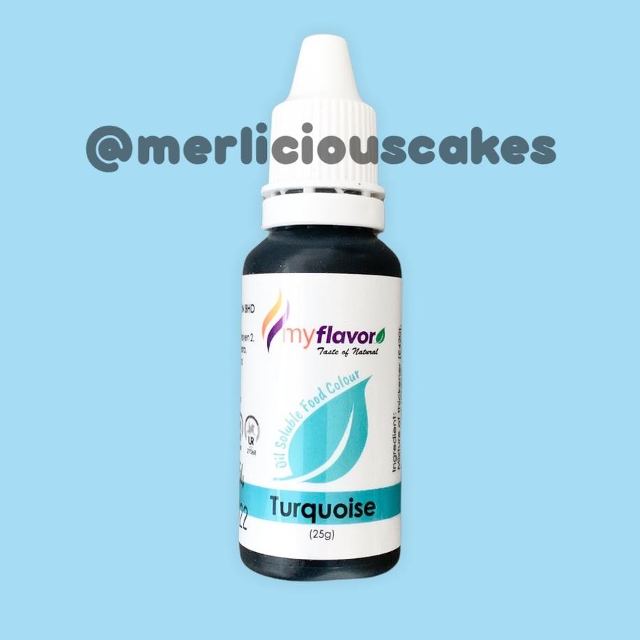

Turquoie Oil My Flavor Food Colour Pewarna Maanan Buttercream