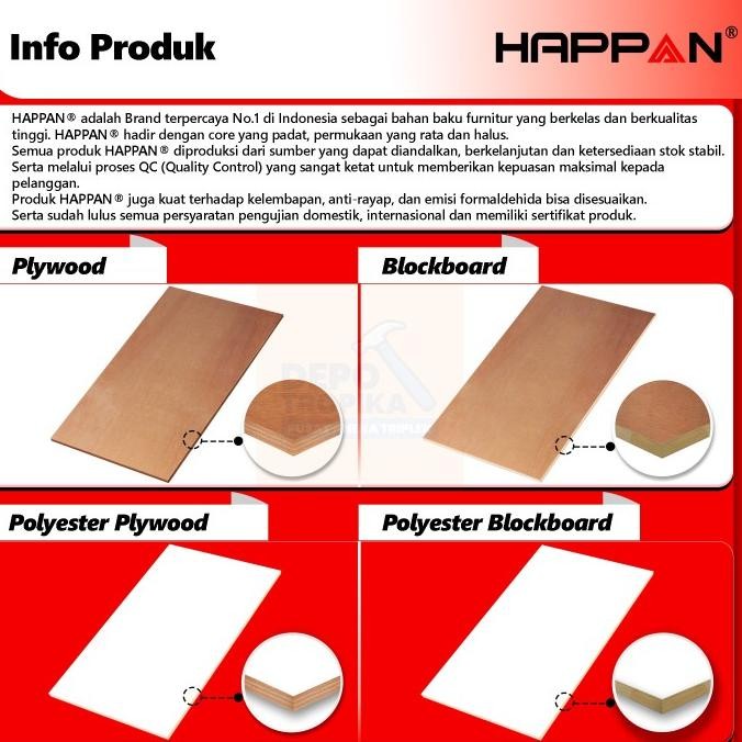 HAPPAN - BLOCKBOARD | BLOCKBOARD KUAT GIGIT SEKRUP, ANTI-RAYAP