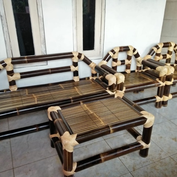 bangku bambu model terbaru