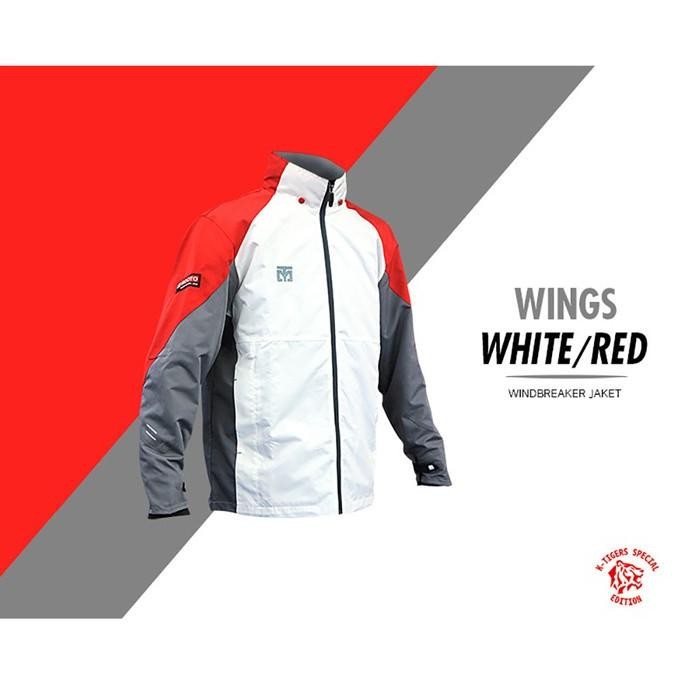 Murah Mooto Wing Jacket 3 Tone (White/Red/Grey)