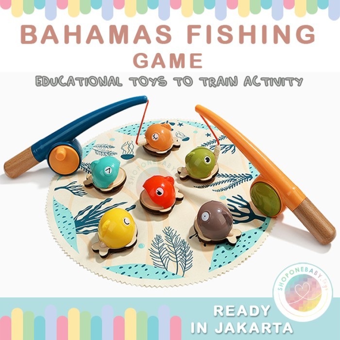 PROMO JKT TOP BRIGHT Bahamas Fishing Game Set Magnetic Mainan Pancing Ikan