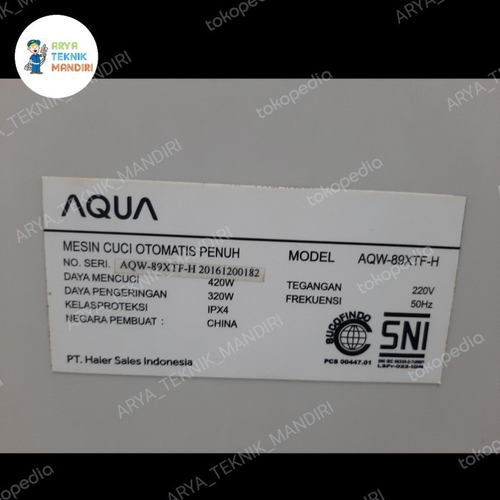 GEARBOX MESIN CUCI AQUA AQW-89XTF-H 1 TABUNG BUKAAN ATAS