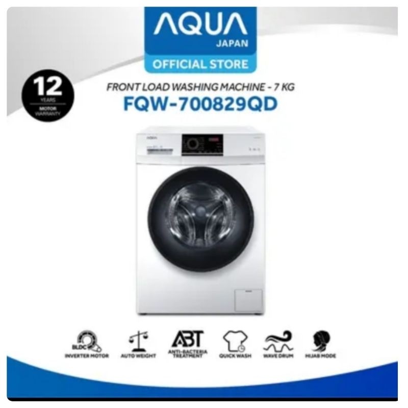 Mesin Cuci AQUA Front Loading 7kg FQW-700829QD