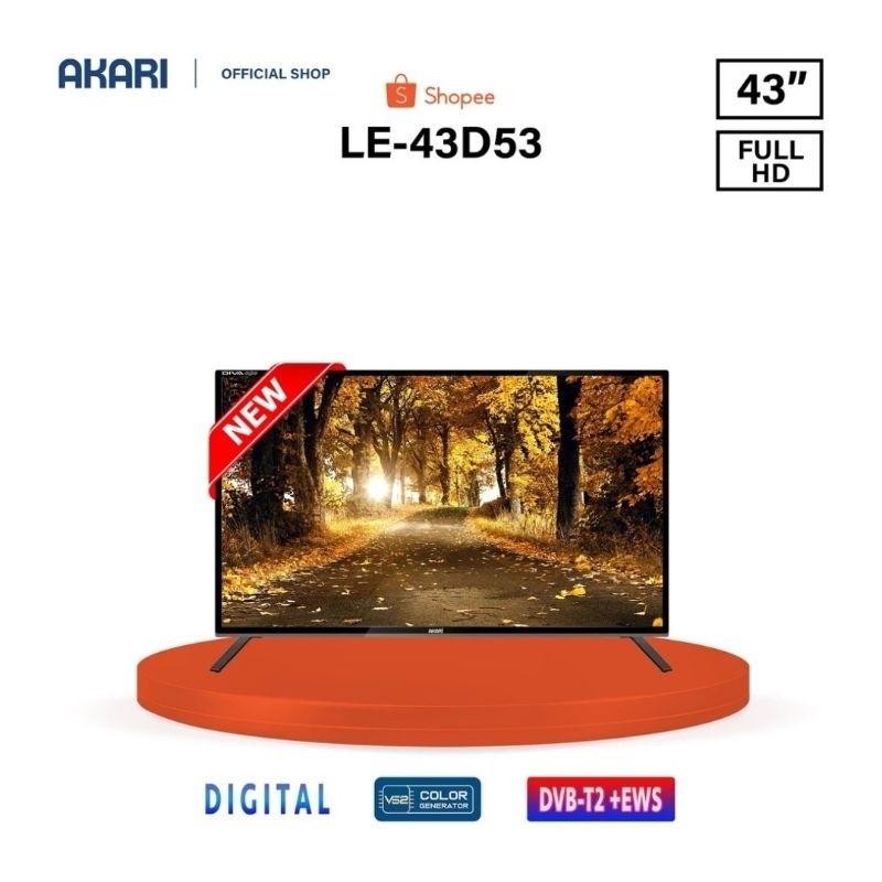 TV LED AKARI 43Inch Full HD LE-43D53