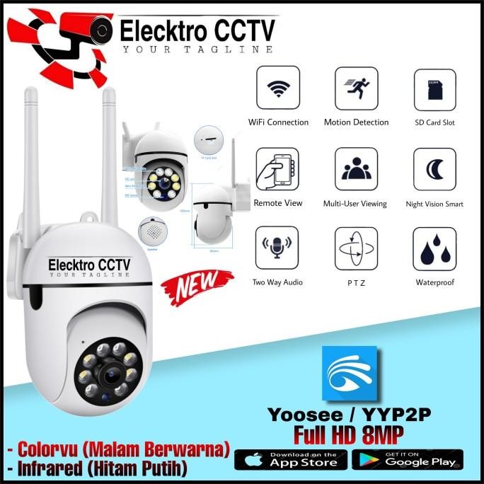 IP CAMERA CCTV OUTDOOR YOOSEE WIRELESS ONVIF WIFI PRAKTIS ONLINE