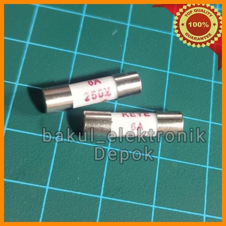 [bak] fuse  sikring 20x5 ceramic 6a 250v