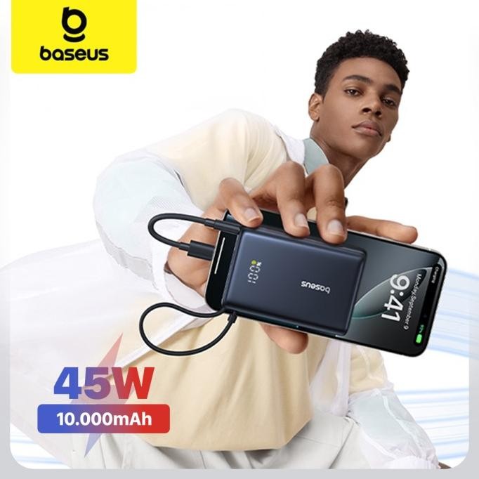 BASEUS PICOGO DIGITAL DISPLAY POWER BANK 10000MAH FAST CHARGING 45W