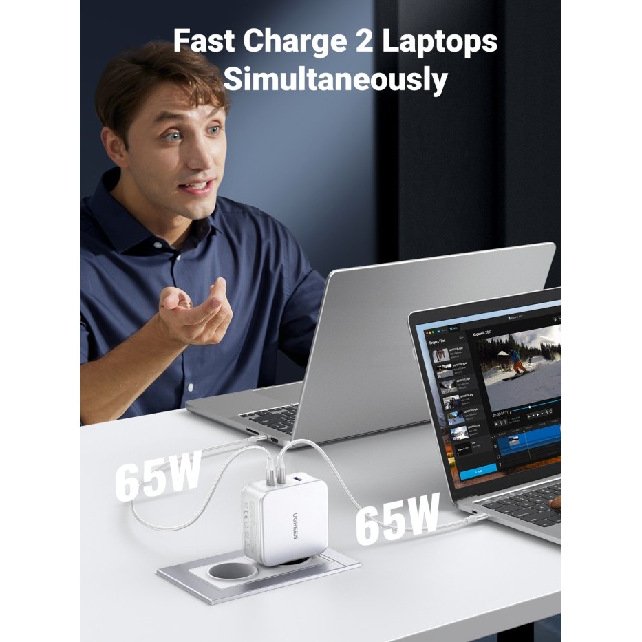 UGREEN CHARGER GAN 140W PD TYPE C TO TYPE C FAST CHARGING 90549