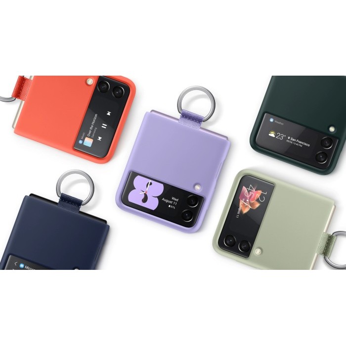 CASE SAMSUNG Z FLIP 3 FLIP3 ORIGINAL SILICONE COVER WITH RING