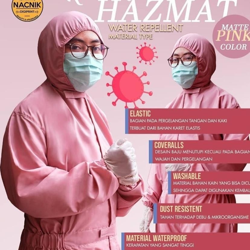 Baju Coverall Apd Hazmat Jumbo 5L7L All Color