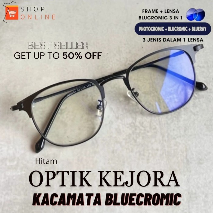 FRAME KACAMATA MINUS KACAMATA PRIA WANITA CASUAL ANTI RADIASI 0081