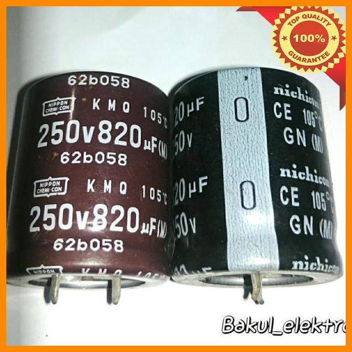 [bak] elco 820uf 250v nippon /nichicon