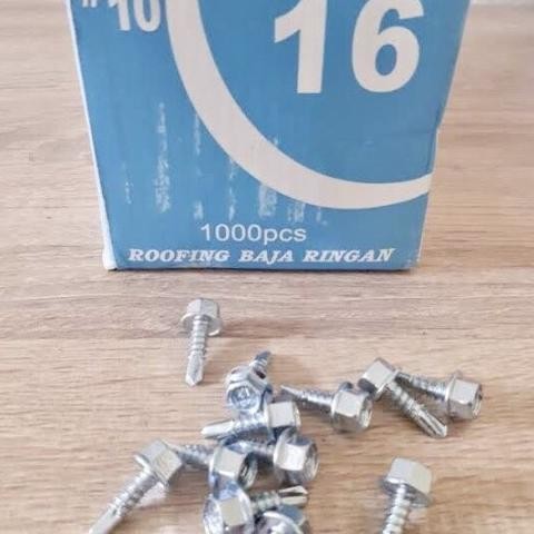 BAUT BAJA RINGAN/SEKRUP BAJA RINGAN/ROOFING SCREW/BAUT BAJA ZOLO 10X16