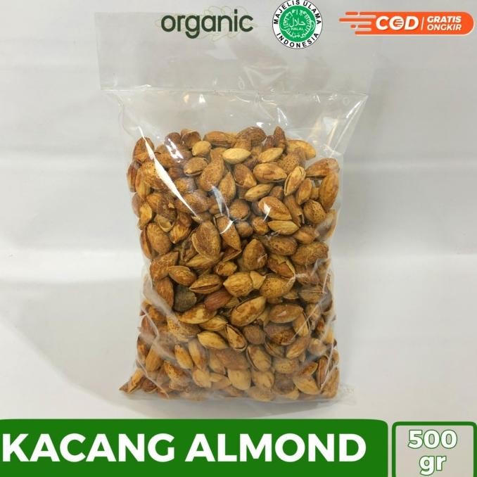 

Kacang Almond 500gram Berkualitas