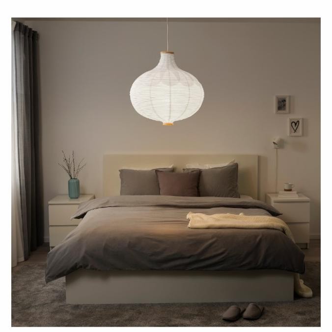 

KAP LAMPU GANTUNG/DINDING SERBAGUNA MODERN BENTUK BAWANG/PUTIH 57 CM ORIGINAL
