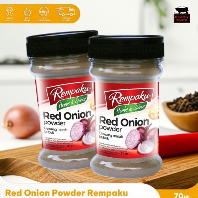 

RED ONION POWDER / BAWANG MERAH BUBUK REMPAKU 70GR ORIGINAL