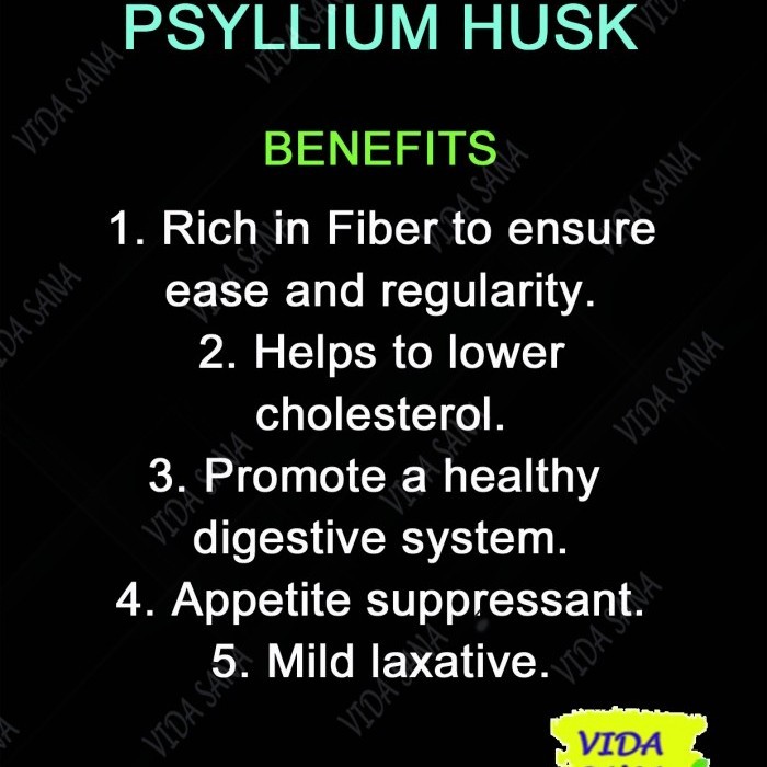 

PSYLLIUM HUSK 98% PURE - HALUS 1000GR
