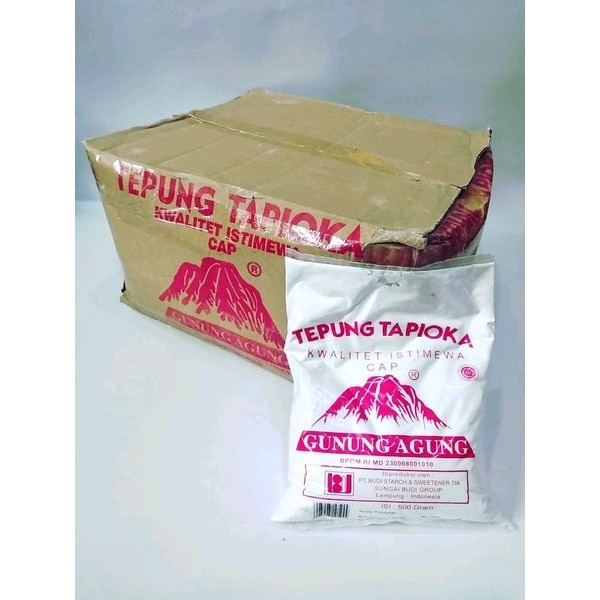 

TEPUNG TAPIOKA CAP GUNUNG AGUNG DUS / SAGU GUNUNG AGUNG 1DUS