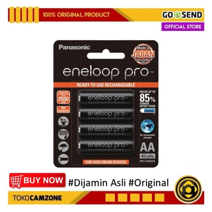 Panasonic Eneloop Pro Aa A2 2500Mah Baterai Eneloop Aa Rechargeable