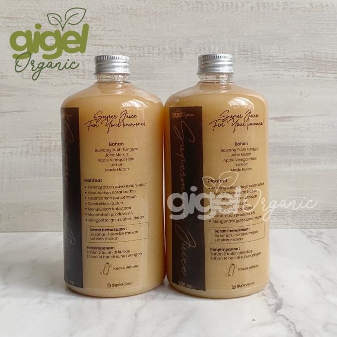 

(ISI 2) GIGEL ORGANIC SUPERMUNE JUICE 500ML JUS BAWANG PUTIH TUNGGAL ORIGINAL