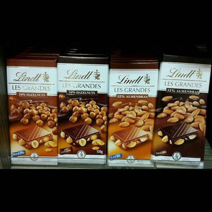 

Lindt Les Grandes Chocolate Hazelnut / Almond Berkualitas
