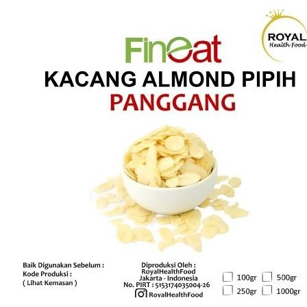 

Roasted Almond Slice (Kacang Almond Panggang) 500 Gram GRAB_GOSEND Berkualitas