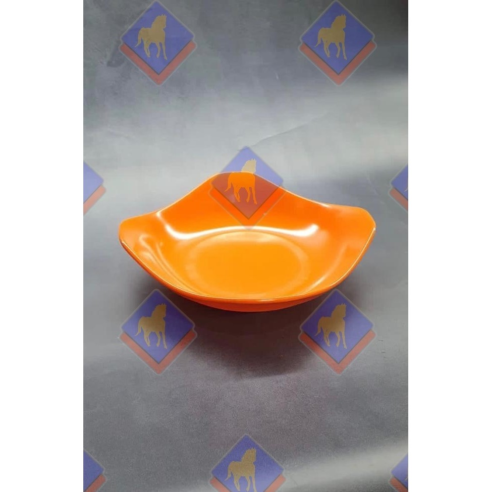 Plate Piring Saji Melamin Persegi Kotak Cekung 15 Cm Pr-1606