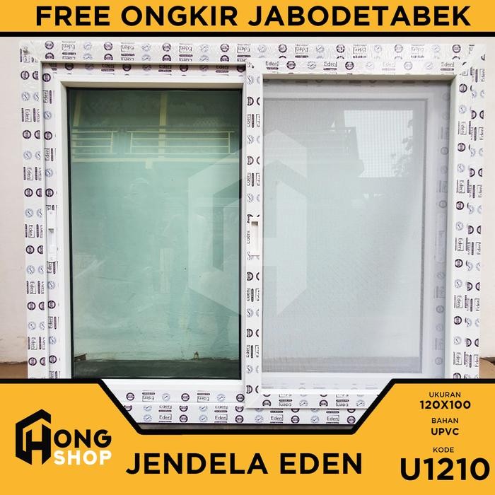 Jendela Sliding Upvc Eden 120X100Cm + Kasa Nyamuk