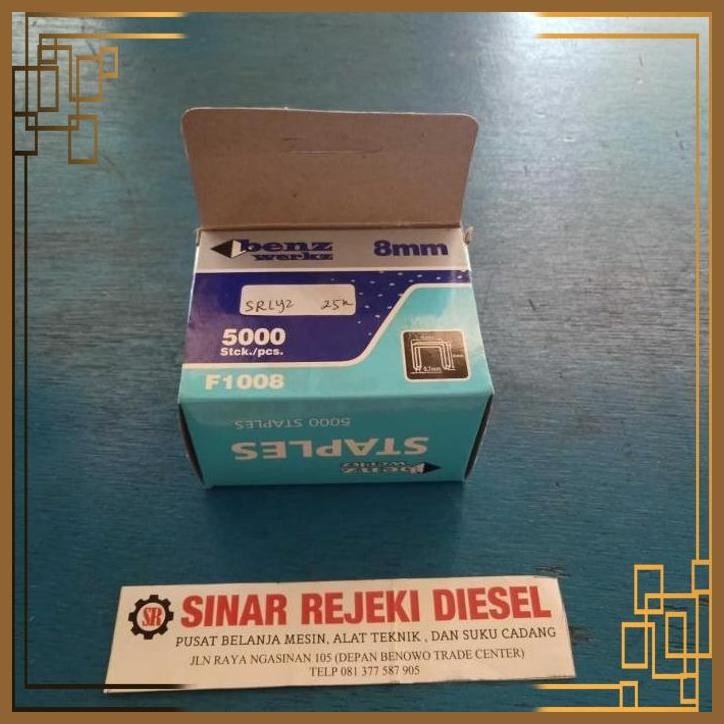 

[SRR] ISI STAPLES TEMBAK 8MM 8 MM 5000 PCS F1008 1008F