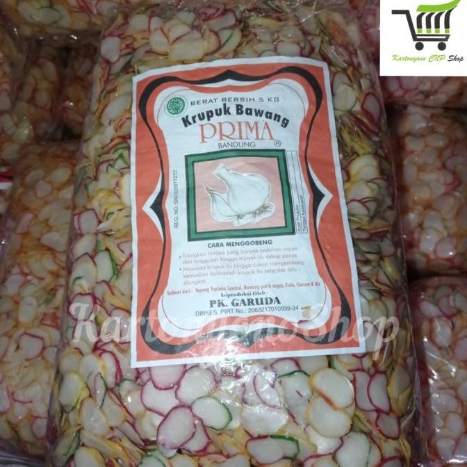 

KERUPUK KRUPUK BAWANG CAP PRIMA PER BAL ISI 5KG ORIGINAL