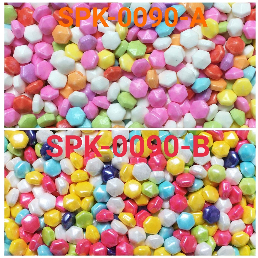 

GR-SPK-0090 Sprinkles sprinkle sprinkel 1kg 1 kg kilo hexagon diamond (SPRINKLES)