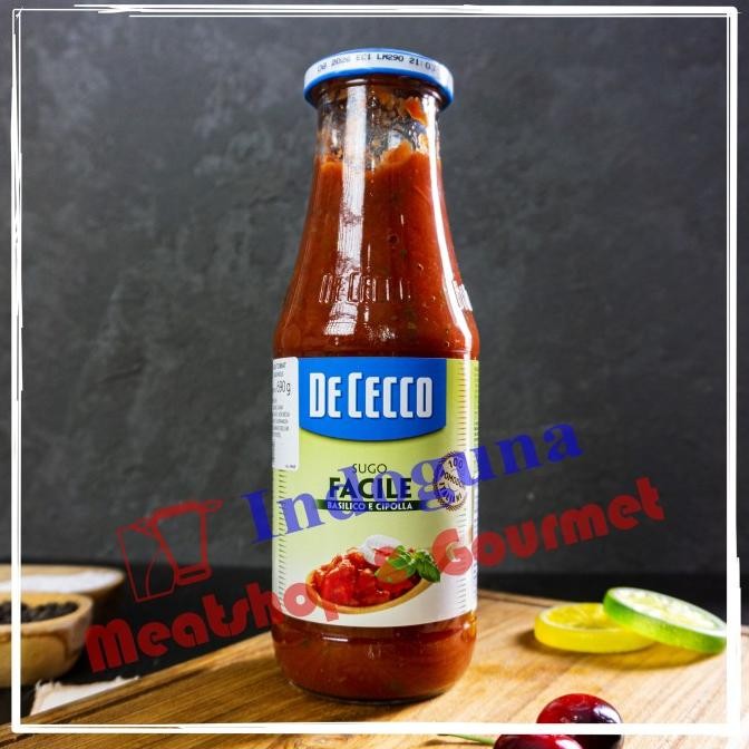 

DE CECCO SUGO FACILE 700GR TOMAT ITALIA BAWANG BOMBAY BASIL ORIGINAL