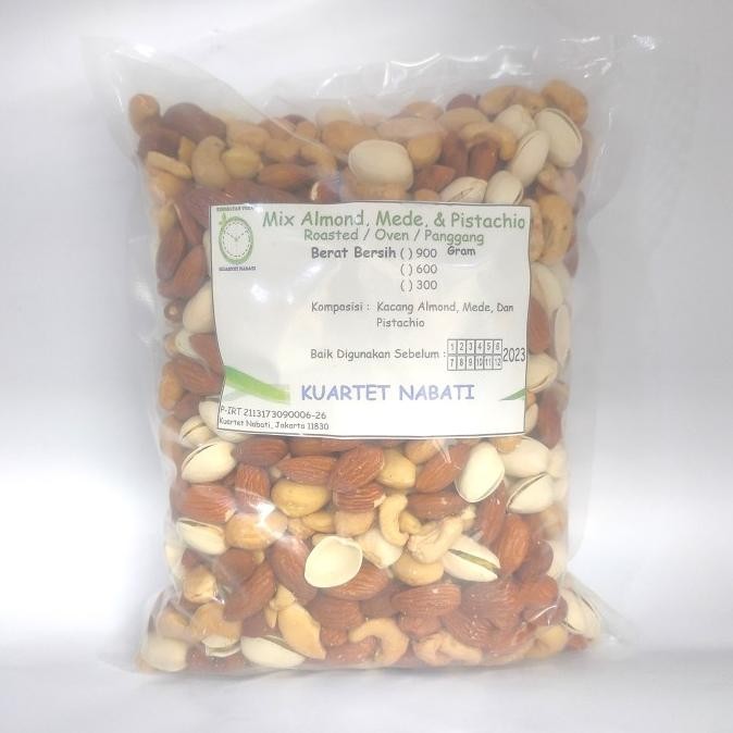 

Almond - Mede / Cashew - Pistachio - Roasted / Panggang / Oven 600 G Berkualitas