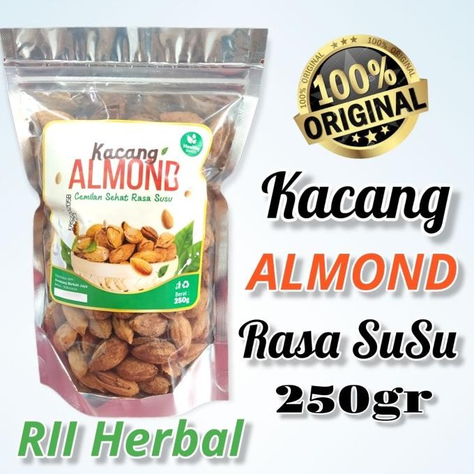 

KACANG ALMOND PANGGANG 250gr RASA SUSU MILK Berkualitas